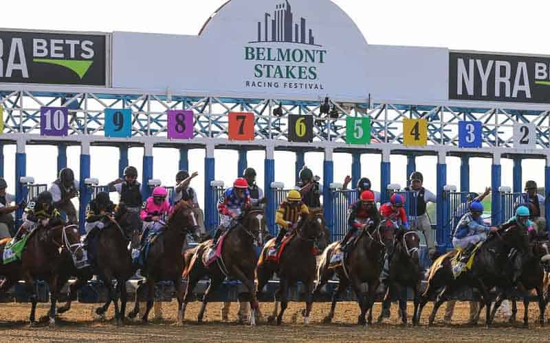 Belmont Stakes starting gates