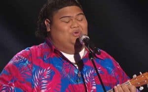 Iam Tongi performing on American Idol 21