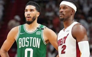Jayson Tatum and Jimmy Butler