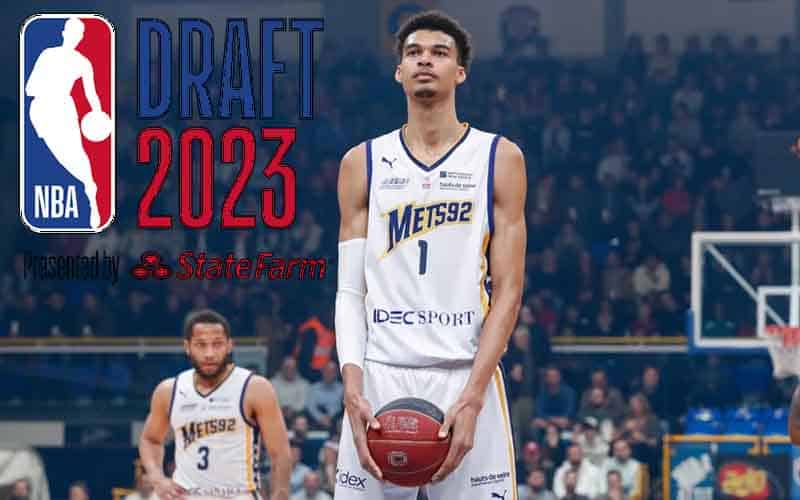 Victor Wembanyama who is favored to be the #1 pick of the 2023 NBA Draft