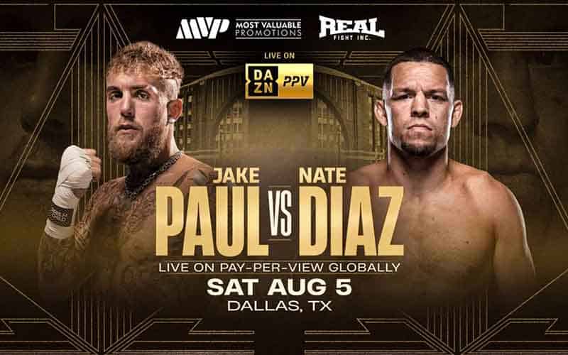 Promo pertarungan Jake Paul vs Nate Diaz