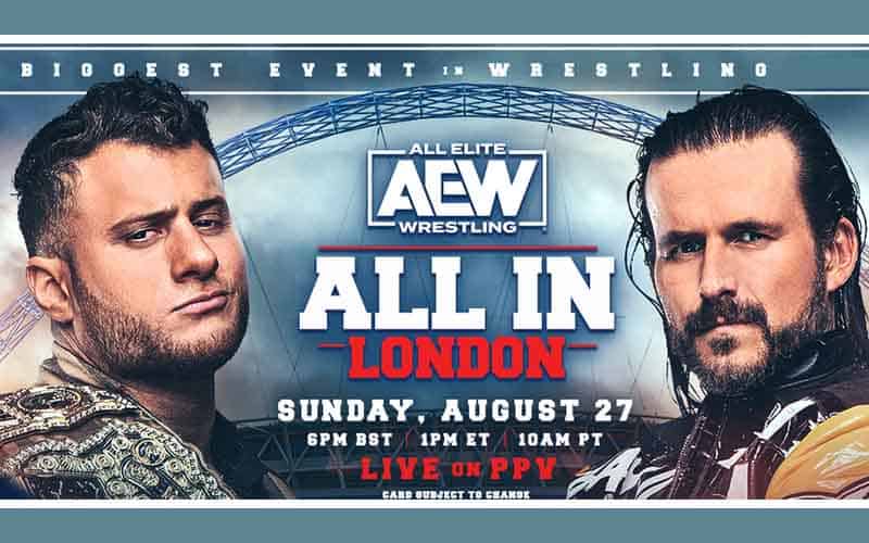 MJF and Adam Cole featured on a 2023 AEW All In Promo