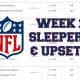 NFL betting lines covered by the text Week 1 Sleepers & Upsets