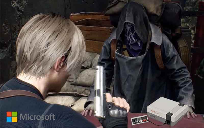 Microsoft purchasing Nintendo from the Resident Evil 4 merchant