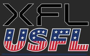 XFL and USFL logos