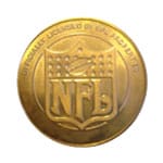 Gold NFL coin