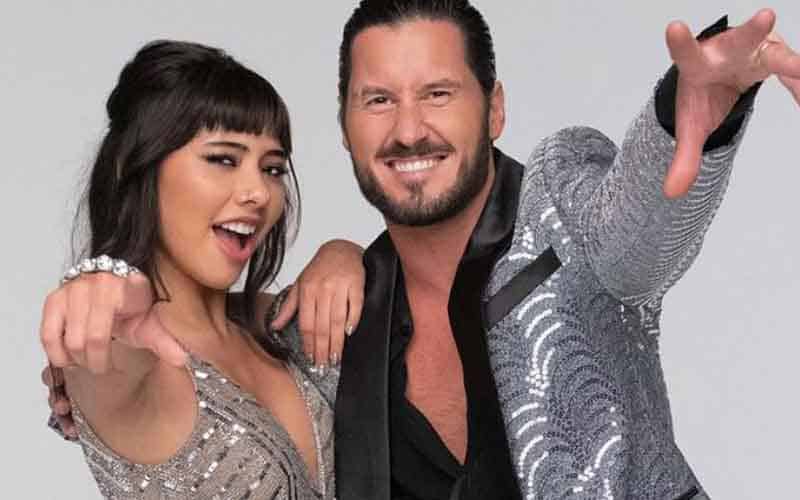 Xochitl Gomez and her partner on DWTS 32