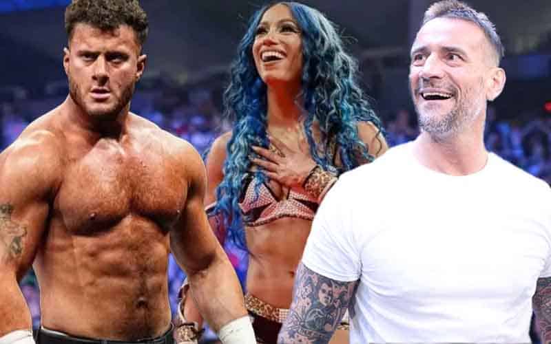 MJF, Mercedes Mone, and CM Punk at the Royal Rumble