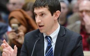 Minnesota Senator Jeremy Miller presenting a sports betting bill