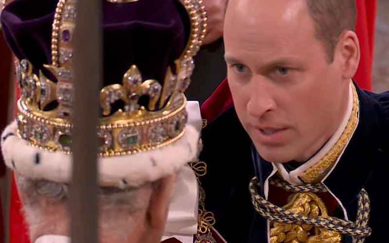 Prince William and King Charles III face to face