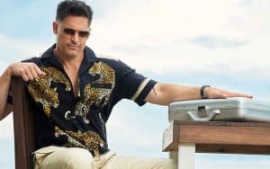 Joe Manganiello with a briefcase