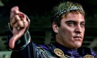 Emperor Commodus giving a thumbs down