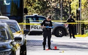 police outside of Drake's Toronto home