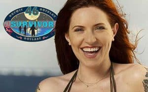 Kenzie Petty and a Survivor 46 logo
