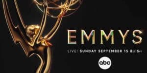 ABC 2024 Emmys promo with the award to the left