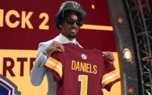 Jayden Daniels getting selected second at the 2024 NFL Draft