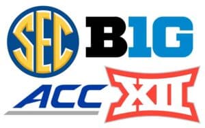 logos for the Power Four conferences