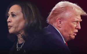 Trump and Harris back to back