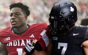 Indiana and Army football players