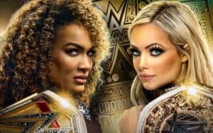 Liv Morgan and Nia Jax in a promo for 2024 WWE Crown Jewel