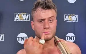 MJF displaying his Dynamite Diamond Ring