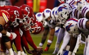 Bills and Chiefs lines facing off