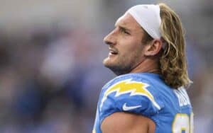 Joey Bosa looking off into the distance