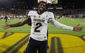 Shedeur Sanders celebrating