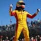 Alex Palou celebrating an IndyCar race win