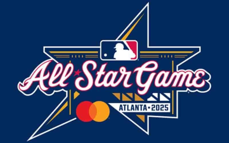 a logo for the MLB All Star Game Atlanta 2025