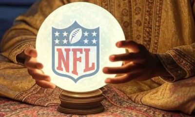 an NFL logo appearing inside a crytal ball
