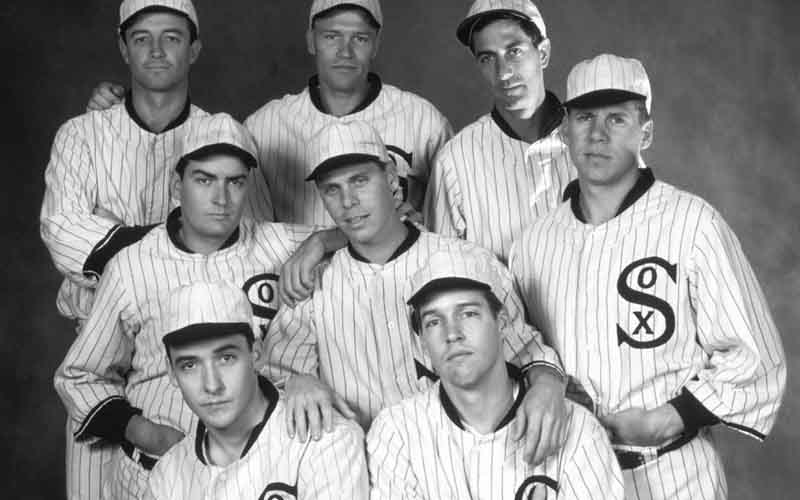 A team photo of the Chicago White Sox from the film Eight Men Out