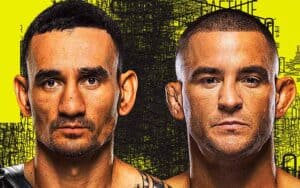 A UFC 318 promo featuring Max Holloway and Dustin Poirier