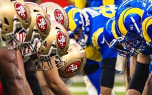 LA Rams and 49ers lines about face off