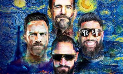 a WWE Clash in Paris promo featuring CM Punk Seth Rollins LA Knight and Jey Uso