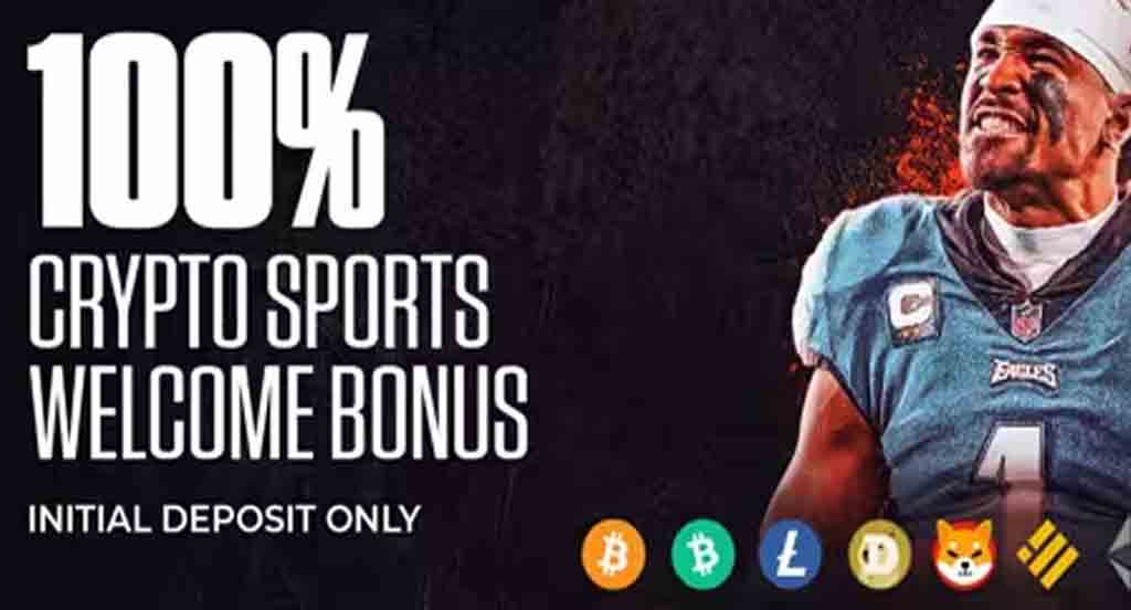 MyBookie 100% crypto bonus