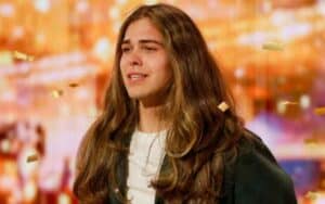 Jourdan Blue on the AGT stage