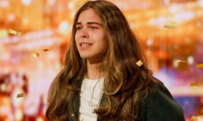 Jourdan Blue on the AGT stage