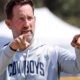 Brian Schottenheimer coaching the Dallas Cowboys