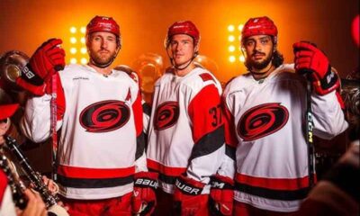new road uniforms for the Carolina Hurricanes