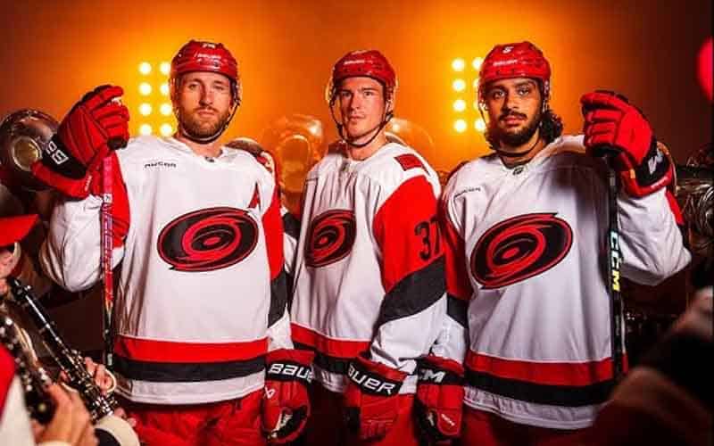 new road uniforms for the Carolina Hurricanes