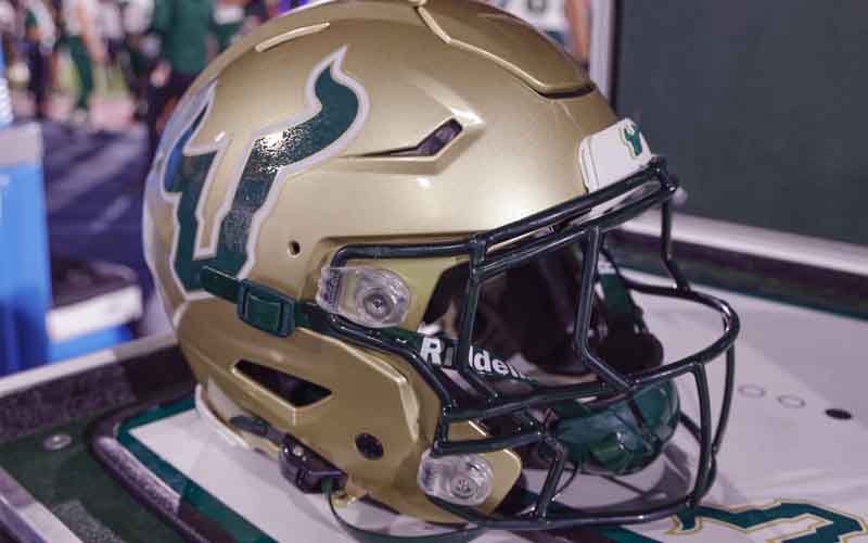 University of South Florida Bulls football helmet