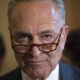 a close up of Senator Schumer
