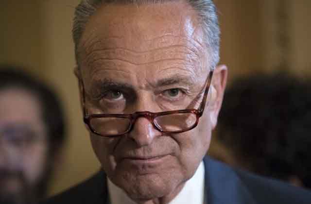 a close up of Senator Schumer