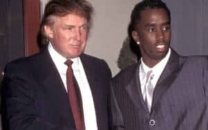 Donald Trump and Sean "Diddy" Combs posing for a picture