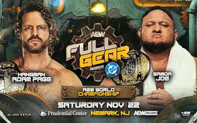2025 AEW Full Gear promo featuring Adam Page vs Samoa Joe