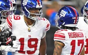 Jameis Winston New York Giants talking to Robinson