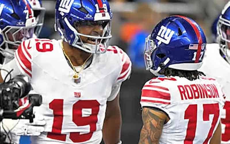 Jameis Winston New York Giants talking to Robinson