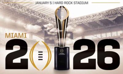 a promo for the 2026 CFP National Championship Game in Miami
