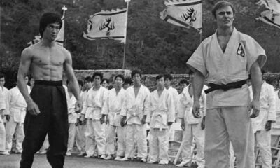 Bruce Lee and John Saxon in Enter the Dragon